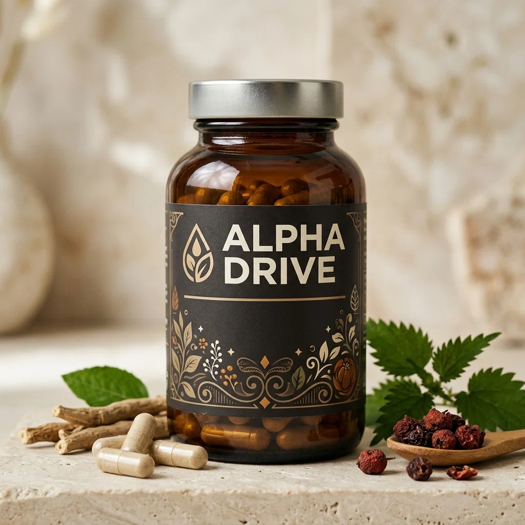 Alpha Drive supplement capsules pot, voedingssupplement voor mannen